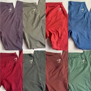 EIGHT Gymshark Training Leggings Bundle in Small